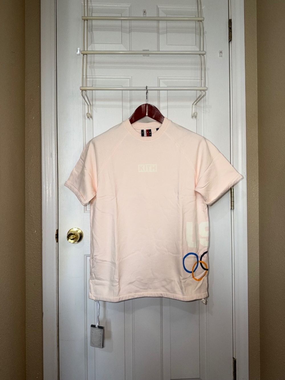 KITH Olympic Short Sleeve Light Pink Color Way Brand New Mens Extra Small
